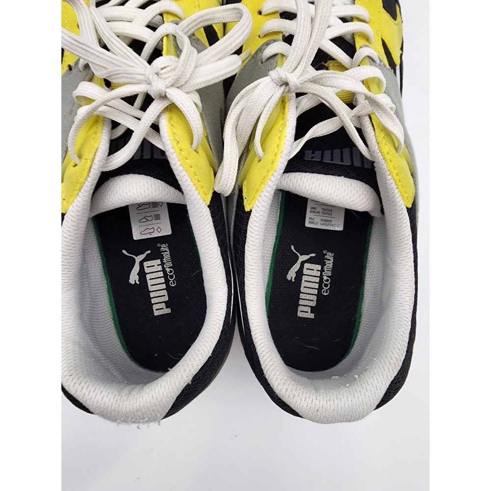 Puma Future R698 Lite Trainers Mens Size 11 Black Yellow Grey White - Picture 5 of 8
